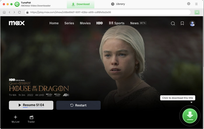 add HBO Max video