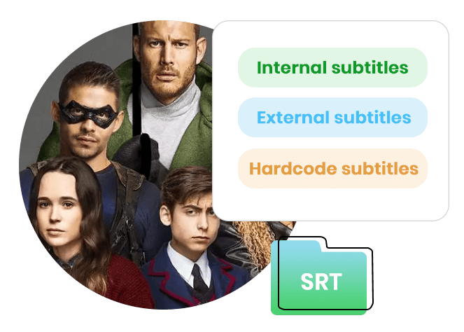  save subtitles as srt or vtt files
