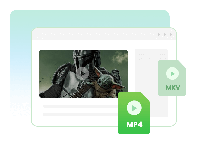 download videos in mp4 or mkv format with high quality