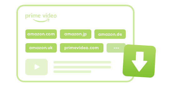 Download videos from many Amazon websites