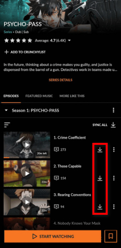 download crunchyroll anime