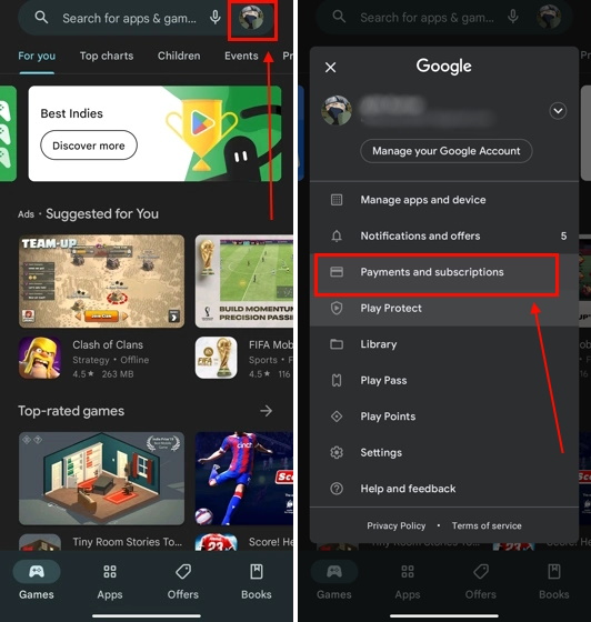 google play store on android