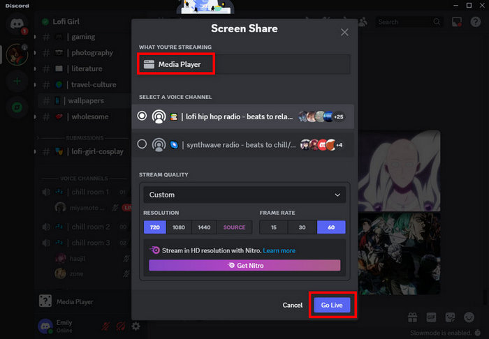 use discord to screen share hbo max with friends