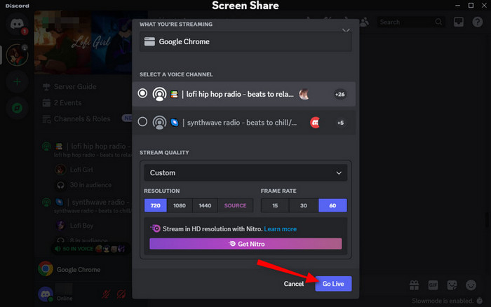 host an hbo max watch party with discord