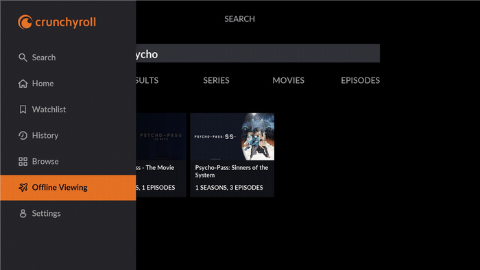 watch downloaded crunchyroll video offline on nintendo switch