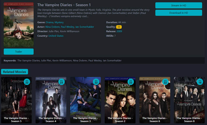 watch vampire diaries for free on fmovies