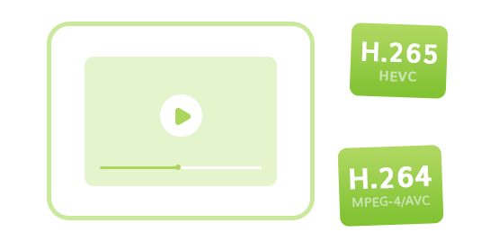 Download H264 or H265 videos