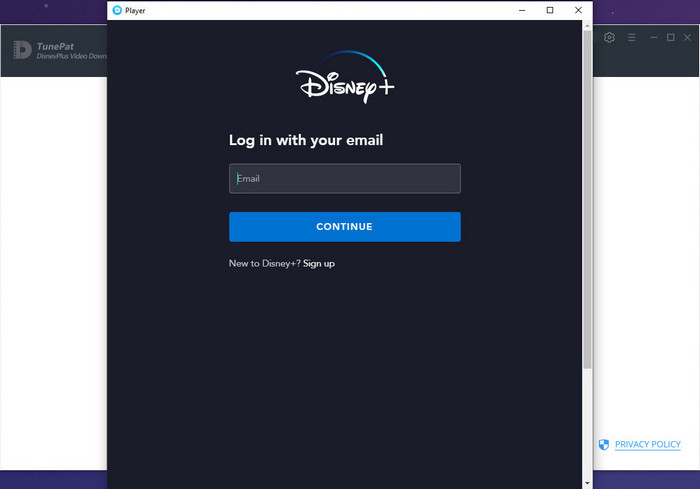 sign in to Disney Plus on TunePat