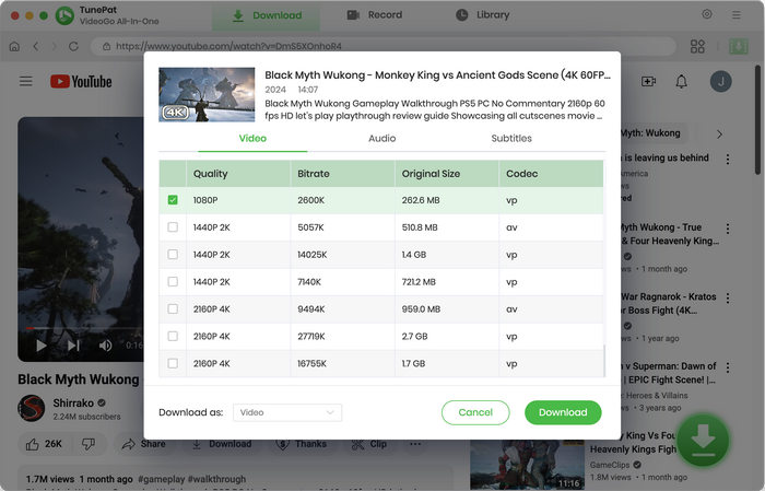 make advanced settings for youtube video